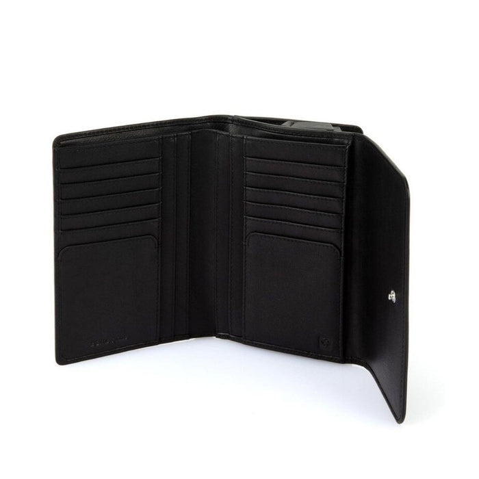 Samsonite Serena Leather Tri Fold Wallet with RFID blocking - Black