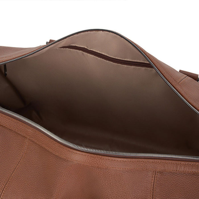 Samsonite Classic Leather Duffle Bag - Cognac