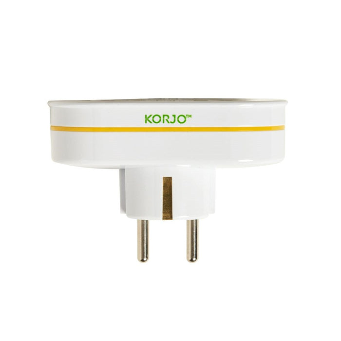 Korjo Travel  Double Adaptor Plug - Europe