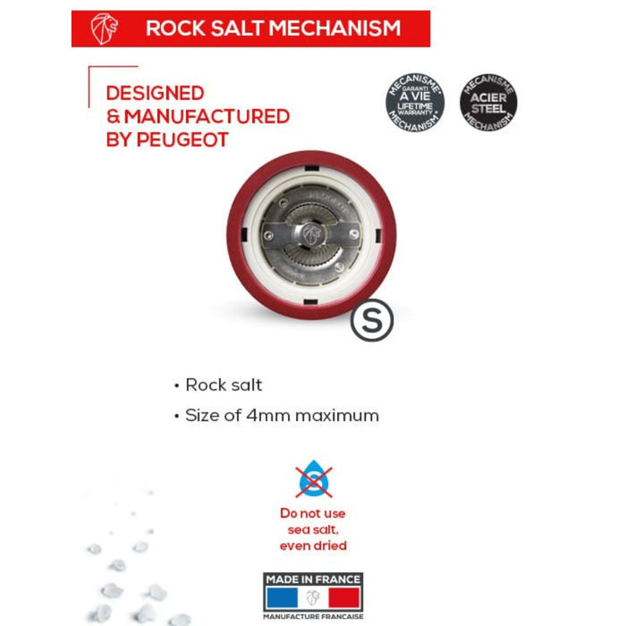 Peugeot Line Electric u'Select Salt Mill - Aluminium - 15cm