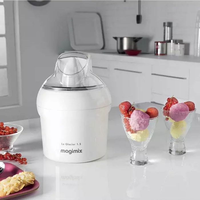 Magimix Glacier Ice Cream Maker 1.5L - White