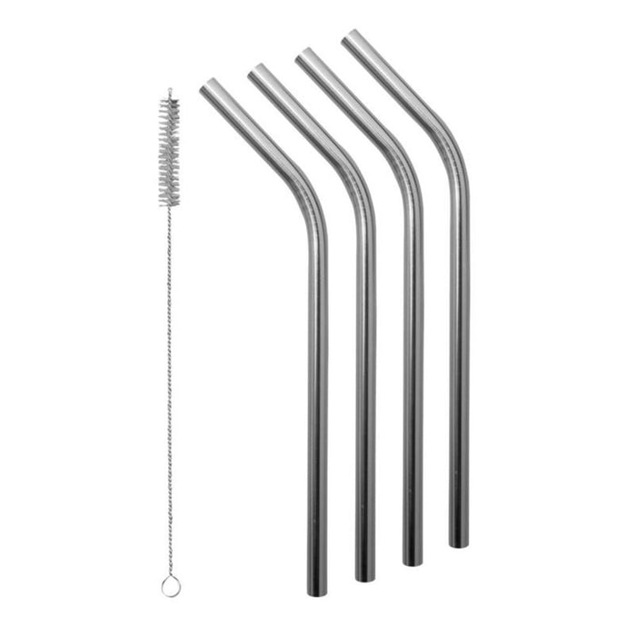 Avanti Stainless Steel Smoothie Straws with Brush - Set of 4