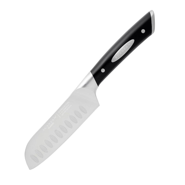 Scanpan Classic Santoku Knife with Granton Edge - 18cm