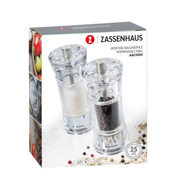 Zassenhaus Aachen Acrylic Salt and Pepper Set - 14cm