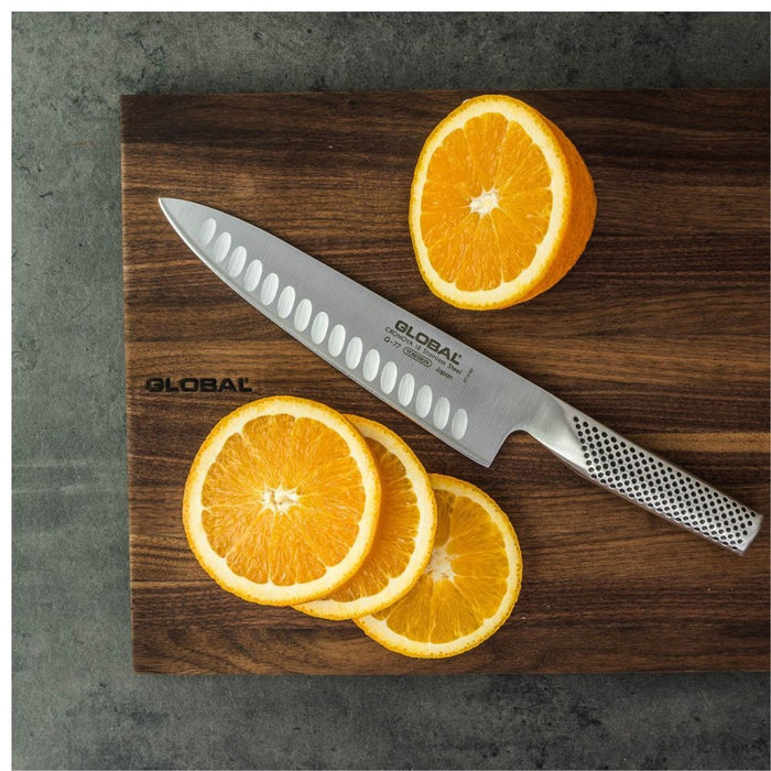Global Classic Fluted Cooks Knife - 20cm