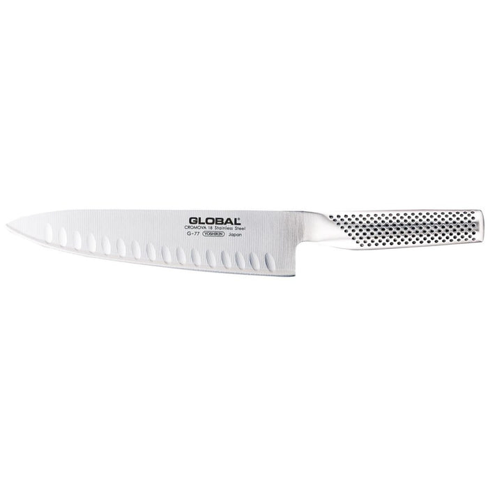 Global Classic Fluted Cooks Knife - 20cm