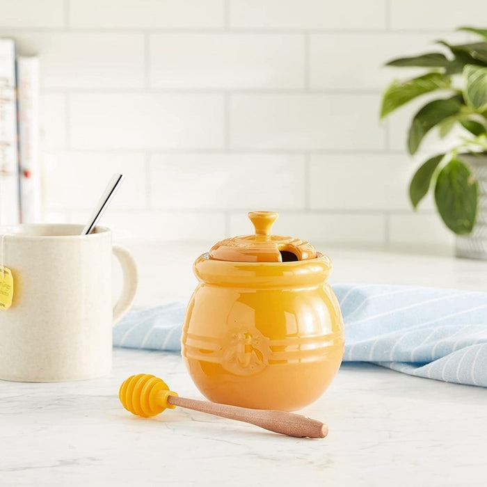 Le Creuset Stoneware Honey Pot with Dipper