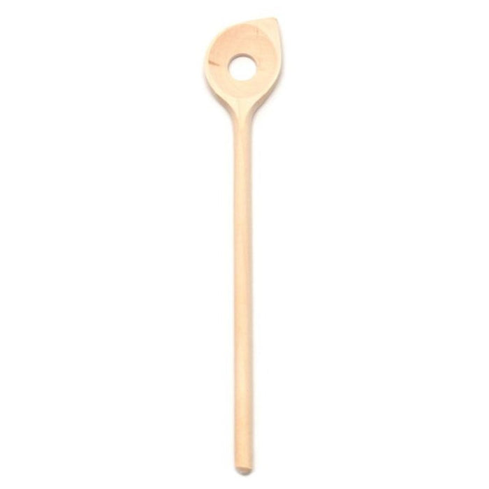 Dishy Beechwood Pointed Spoon with Centre Hole - 30cm