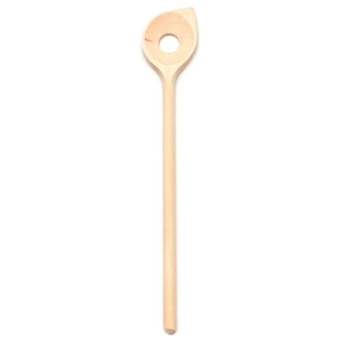 Dishy Beechwood Pointed Spoon with Centre Hole - 35cm