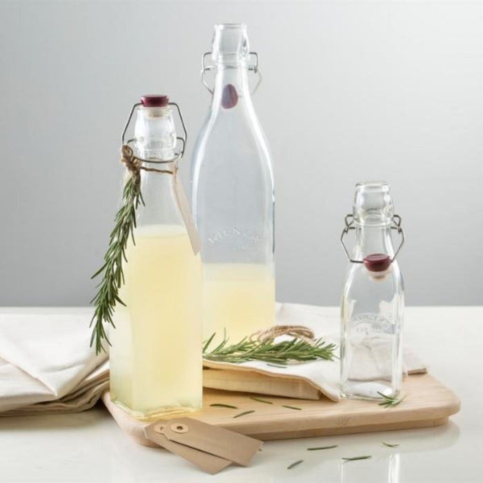 Kilner Clip Top Square Bottle - 1 Litre