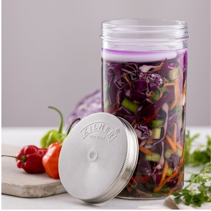 Kilner Wide Mouth Fermentation Set - 1 Litre