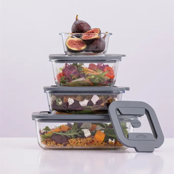 Kilner Fresh Storage Glass Containers - 4 Sizes Kilner