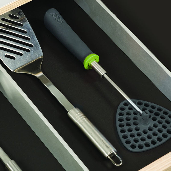 Joseph Joseph Delta Folding Masher - Grey / Green