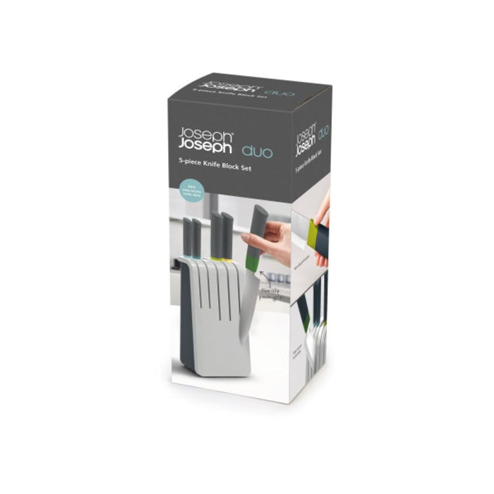 Joseph Joseph Duo  5 piece Knife Block Set - Opal