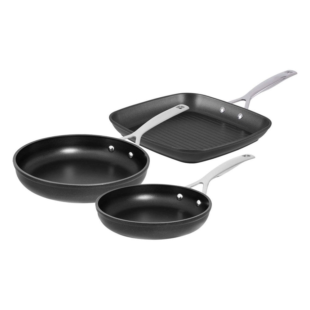 Pyrolux Ignite 3 Piece Fry Pan/Grill Set Pyrolux