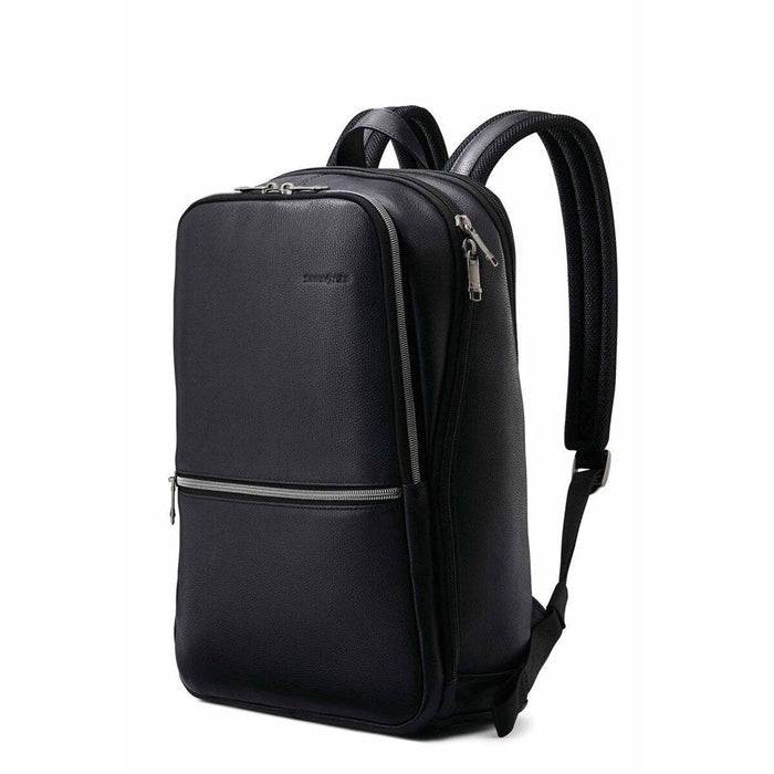 Samsonite Classic Leather Slim Backpack - Black