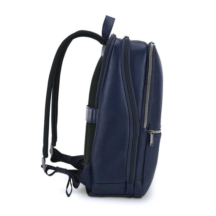 Samsonite Classic Leather Slim Backpack - Navy