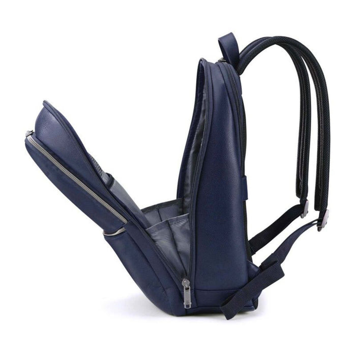 Samsonite Classic Leather Slim Backpack - Navy