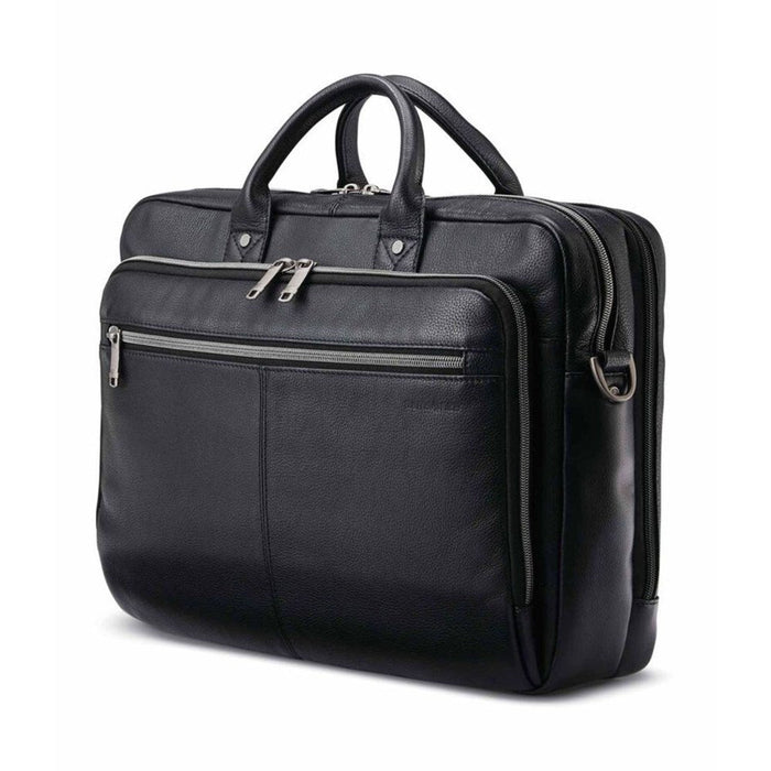 Samsonite Classic Leather Toploader - Black