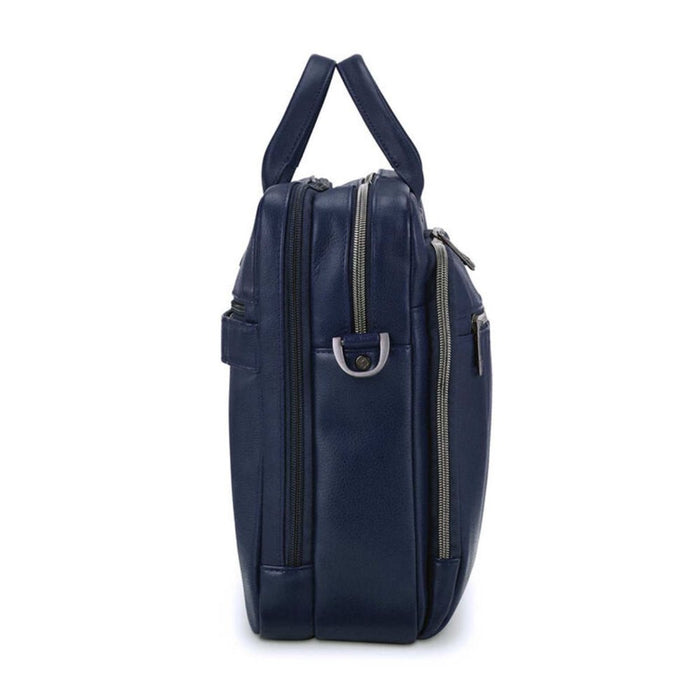 Samsonite Classic Leather Toploader - Navy