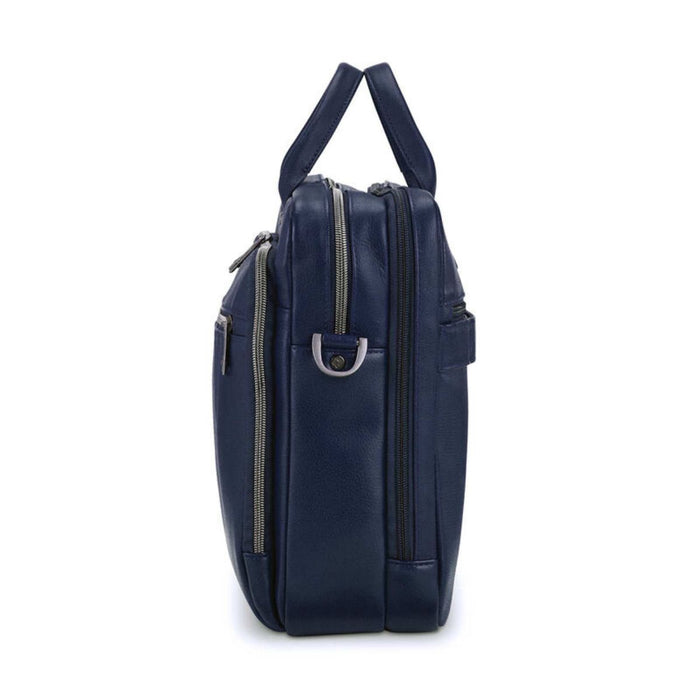 Samsonite Classic Leather Toploader - Navy