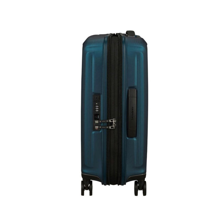 Samsonite Nuon Spinner Expandable - 55cm - Matt Petrol Blue