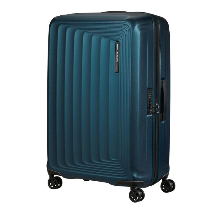 Samsonite Nuon Spinner Expandable - 75cm - Matt Petrol Blue