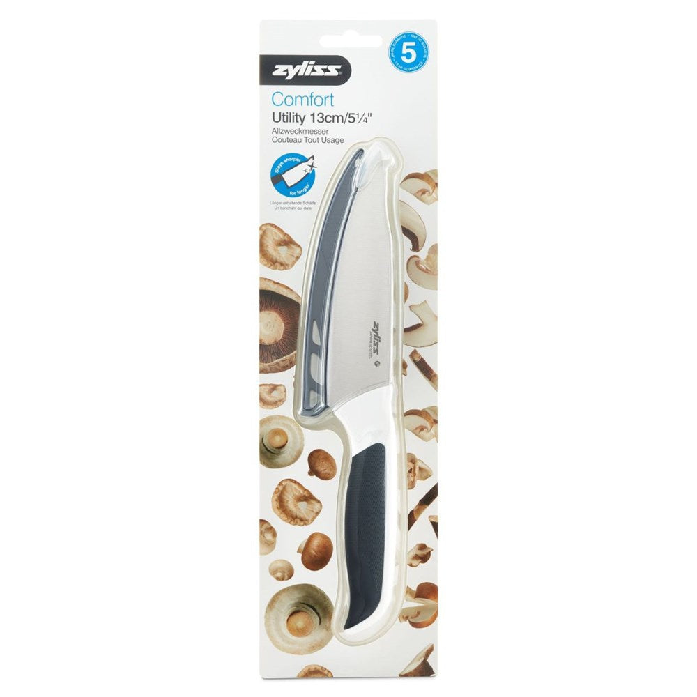 Zyliss Comfort Utility Knife with Blade Cover - 13cm Zyliss