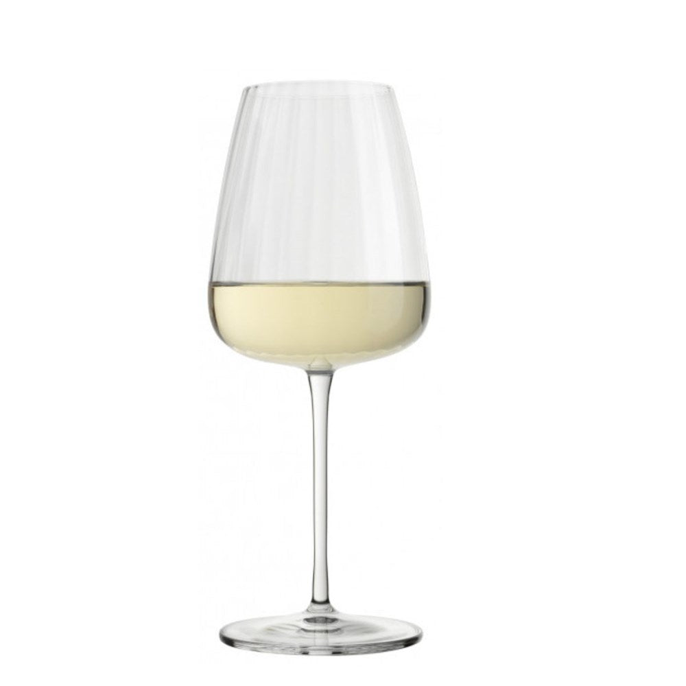 Luigi Bormioli Optica Chardonnay Wine Glass 550ml - Set 4