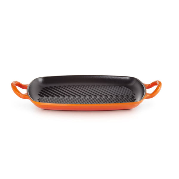 Le Creuset Signature Shallow Cast Iron Rectangular Grill - 30cm x 26cm