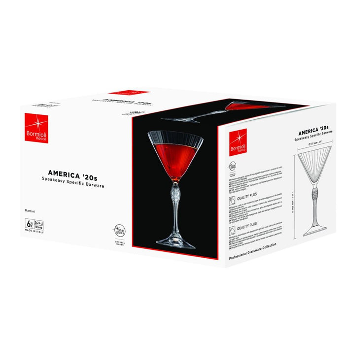 Bormioli Rocco America 20's Martini 250ml - Set of 4