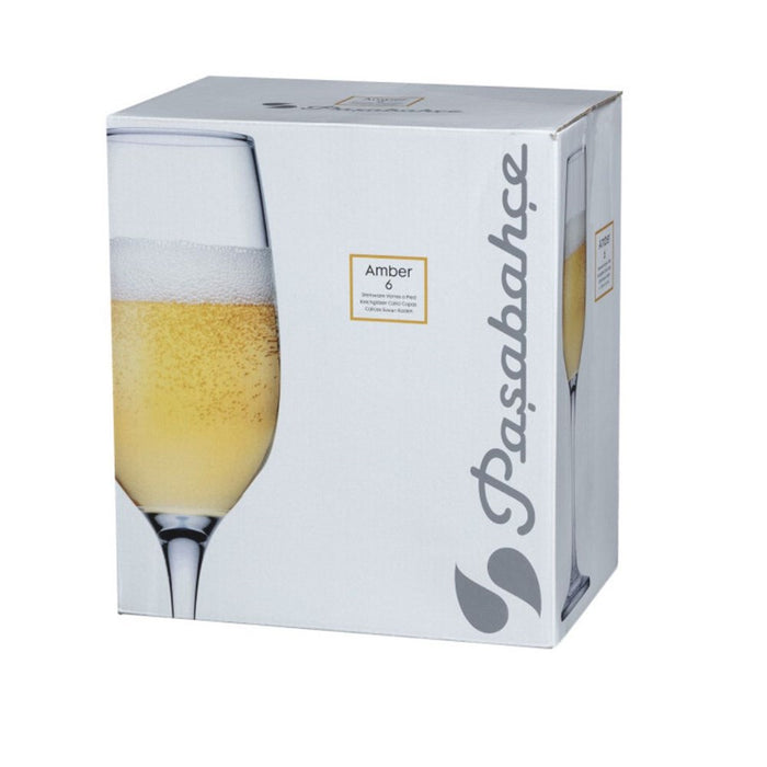 Pasabahce Champagne Amber Flute 200ml - Set of 6