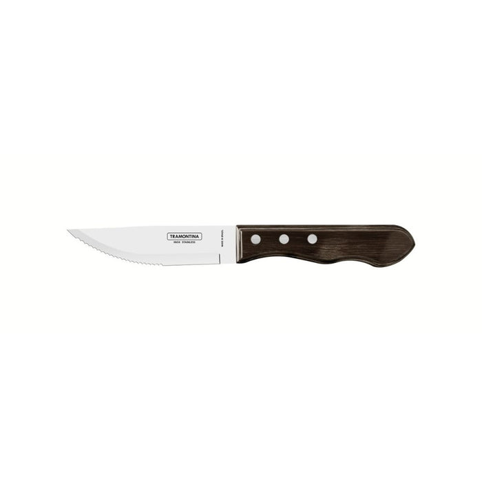 Tramontina Jumbo Steak Knife with Polywood Handle 12cm - Brown