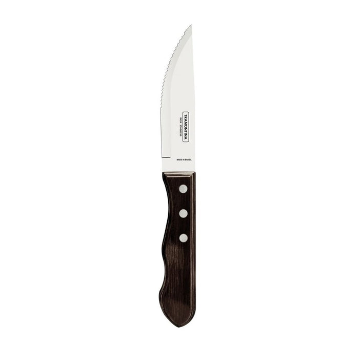 Tramontina Jumbo Steak Knife with Polywood Handle 12cm - Brown