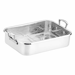 Scanpan Impact Roasting Pan with Rack - 48.5cm x 31cm
