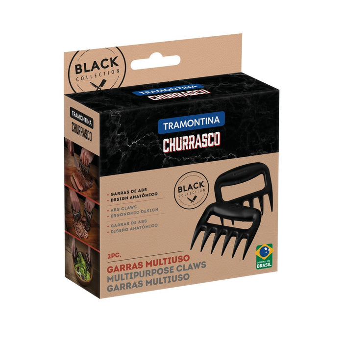 Tramontina Churrasco Black Barbecue ABS Claws - 2 Piece