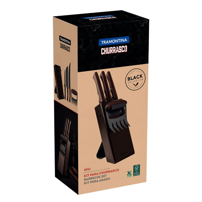 Tramontina Churrasco Black Barbecue Set - 5 Piece