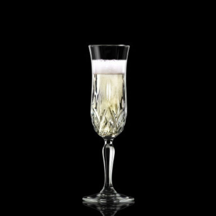 RCR Opera Champagne Flute Glass 130ml - Set of 6