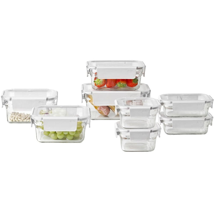 Glasslock Premium Oven Safe Container Set - 8 Piece