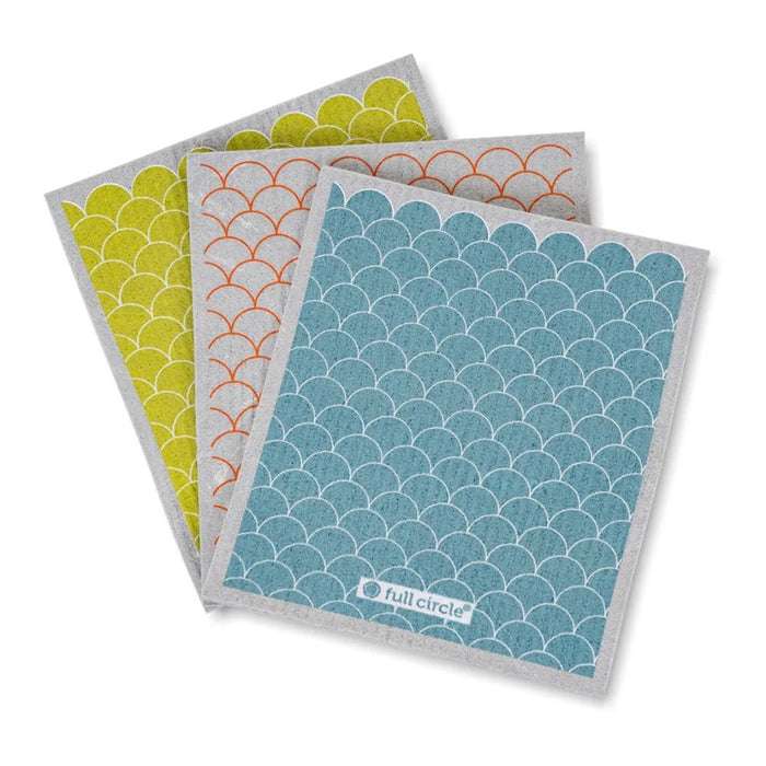 Full Circle Good Sheet Plant Based Multicoloured Dishcloths - Set of 3