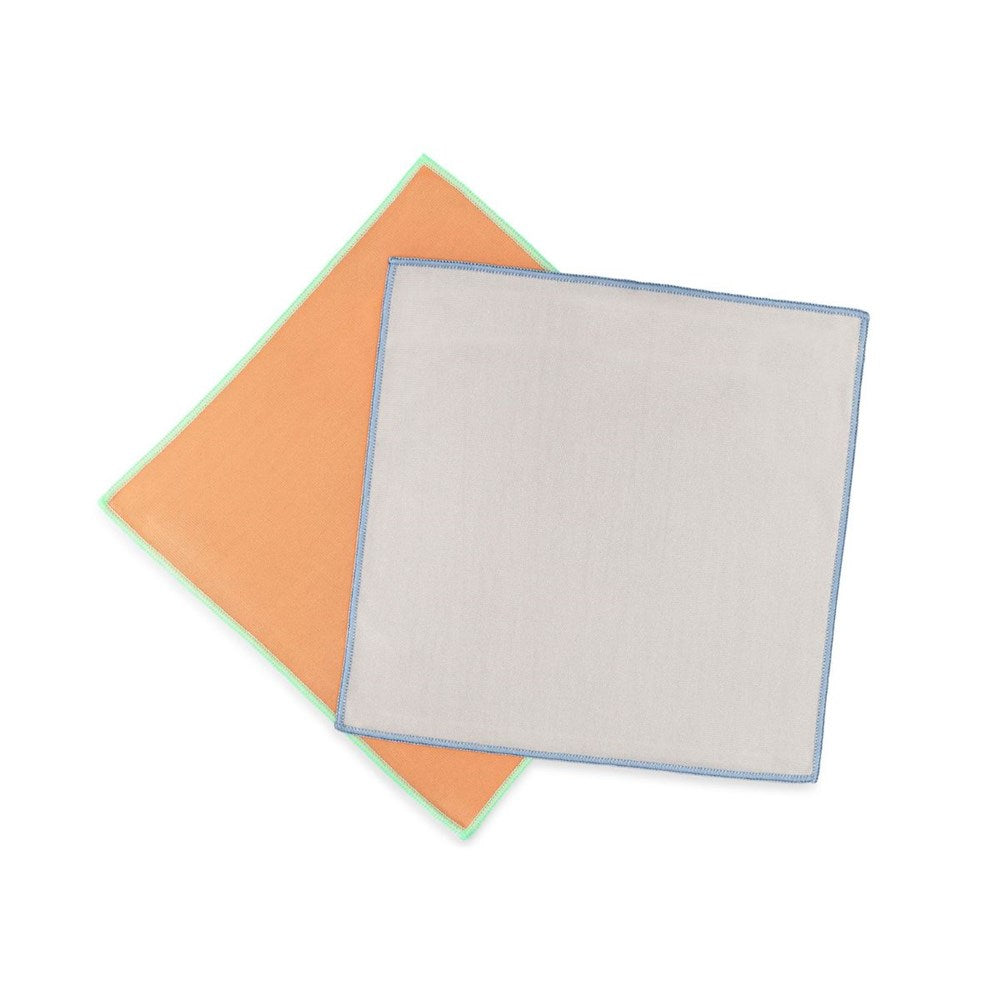 Full Circle Renew Glass Microfiber Multicolour Cloths - Set of 2 Full Circle