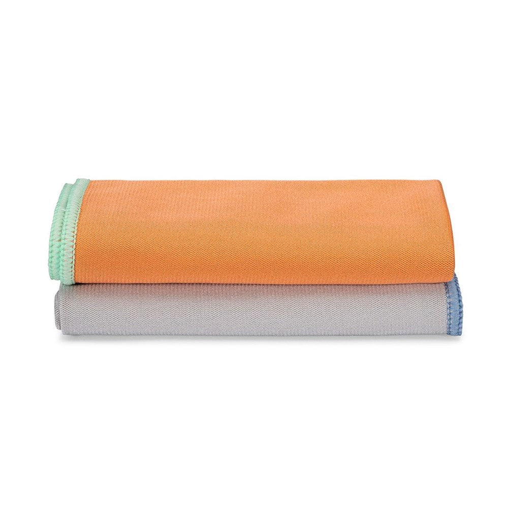 Full Circle Renew Glass Microfiber Multicolour Cloths - Set of 2 Full Circle