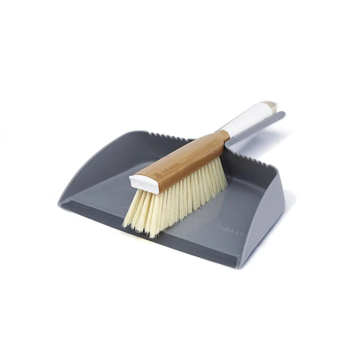 Full Circle Clean Team Brush & Dustpan Set - White