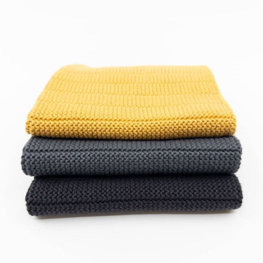 Ecovask Dishcloth Heavy Duty Packs (Premium Organic Cotton) - 3 Piece Ecovask