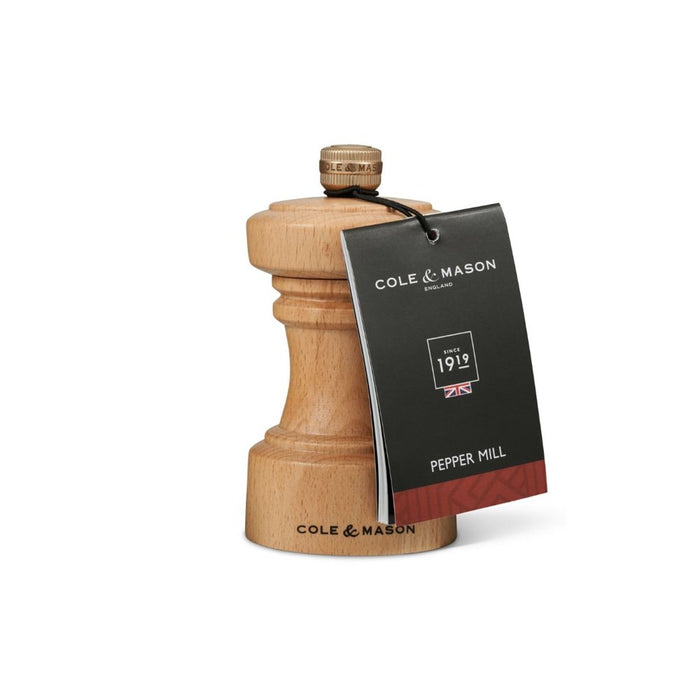 Cole & Mason Hoxton Natural Beech Pepper Mill - 10.4cm