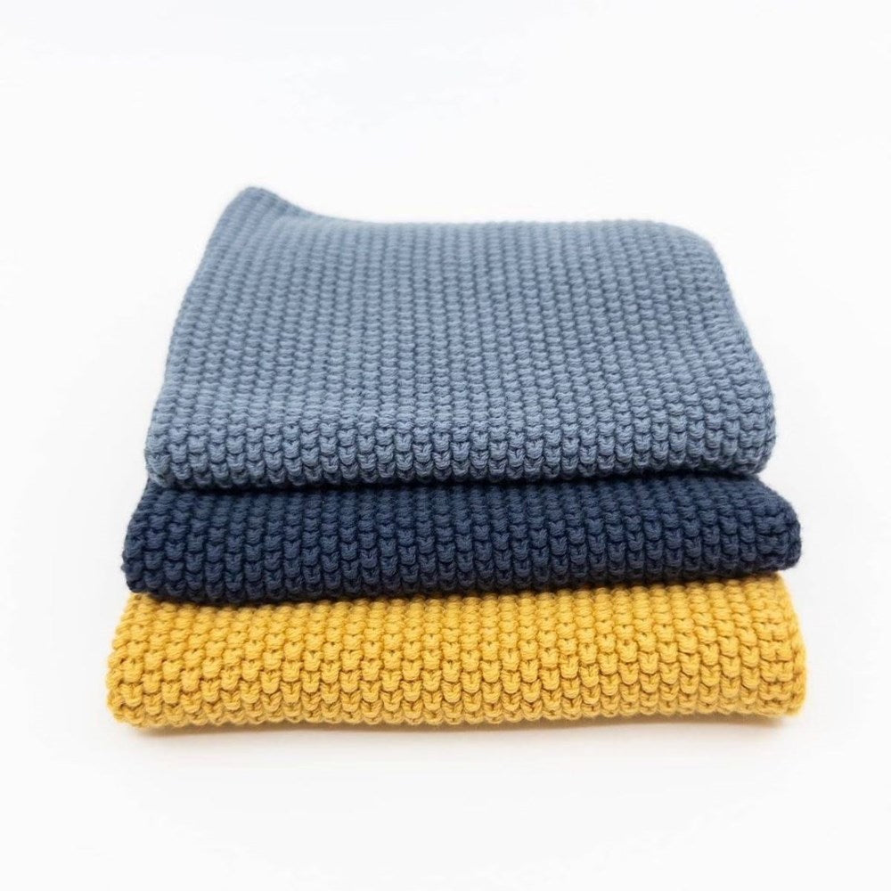 Ecovask Dishcloth Light Packs (Premium Organic Cotton) - 3 Piece Ecovask