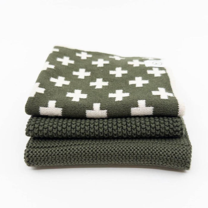 Dishcloth Variety Pack (Premium Organic Cotton) - 3 Piece