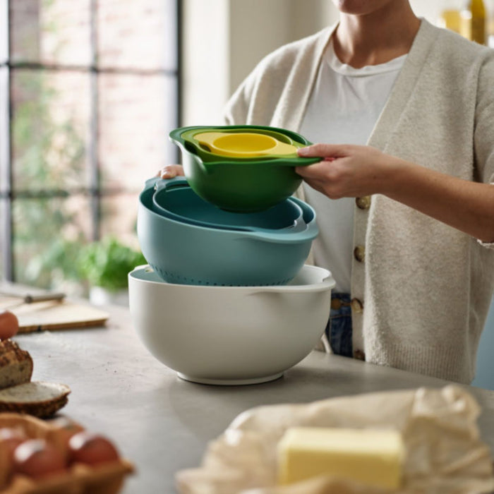 Joseph Joseph Duo 6pc Food Preparation Bowl Set - Opal