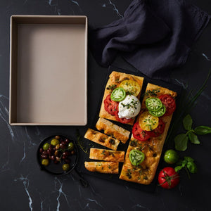 Stanley Rogers Ceramabake Folded Edge Roasting Pan - 33 x 23cm Stanley Rogers