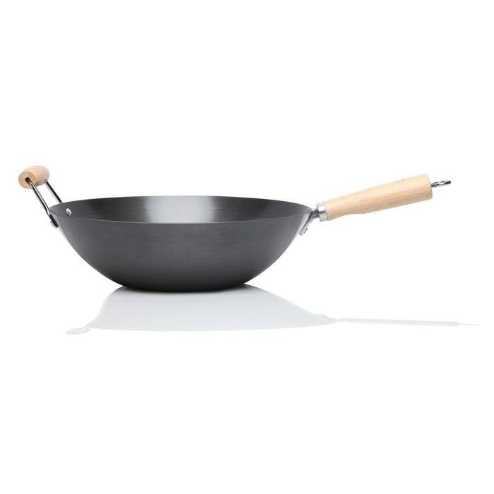 Stanley Rogers Non-Stick Wok with Wooden Handle - 35cm